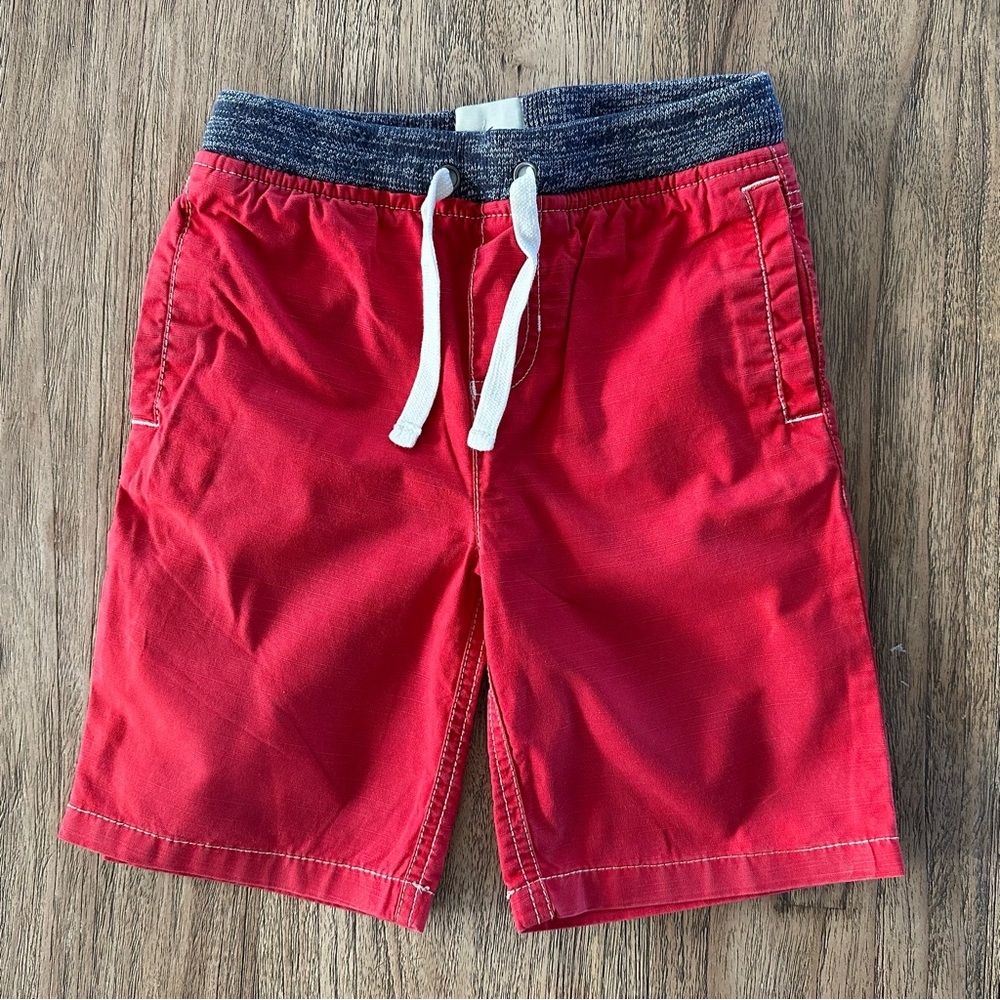 Red Drawstring Shorts
